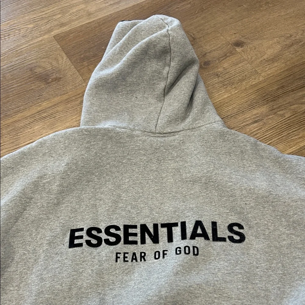Fear of God Essentials Gray Hoodie - Picture 11 of 13